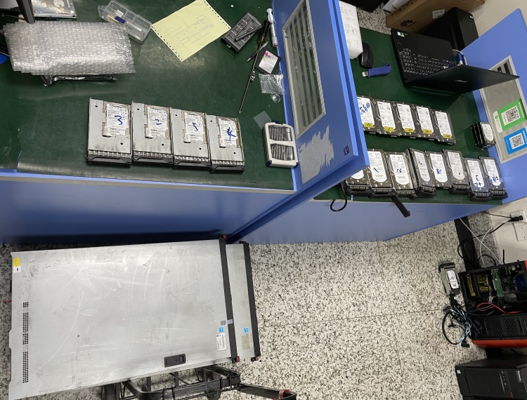 機房漏水 造成3臺 Dell服務器不開機  快速提取數據
